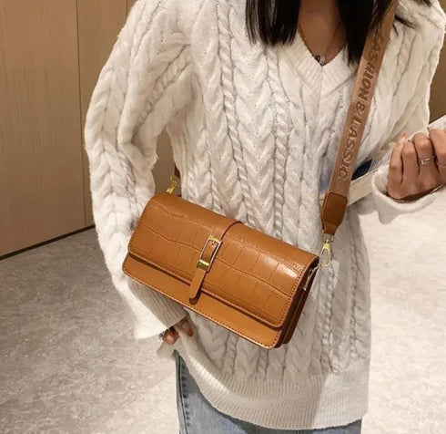 Spring Retro Rectangle Crossbody Bag